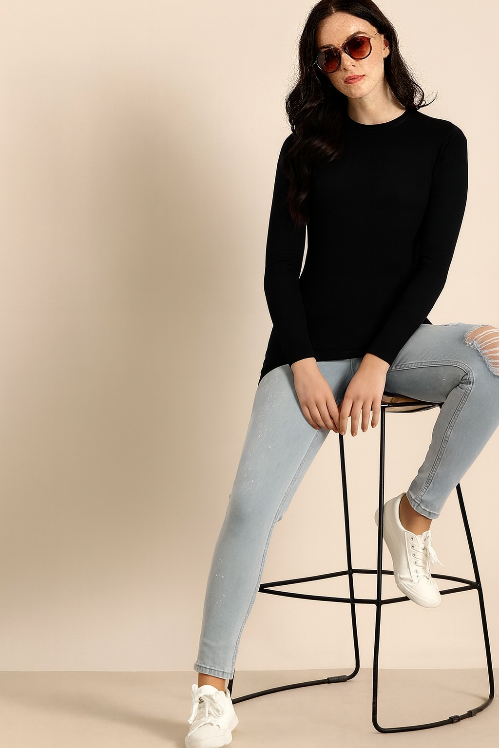 Women full sleeve Pure Cotton T shirt