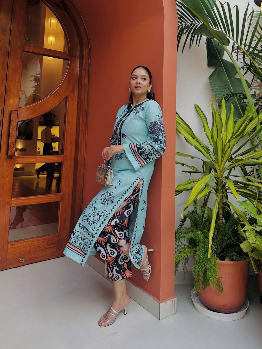 Women reyon cord set