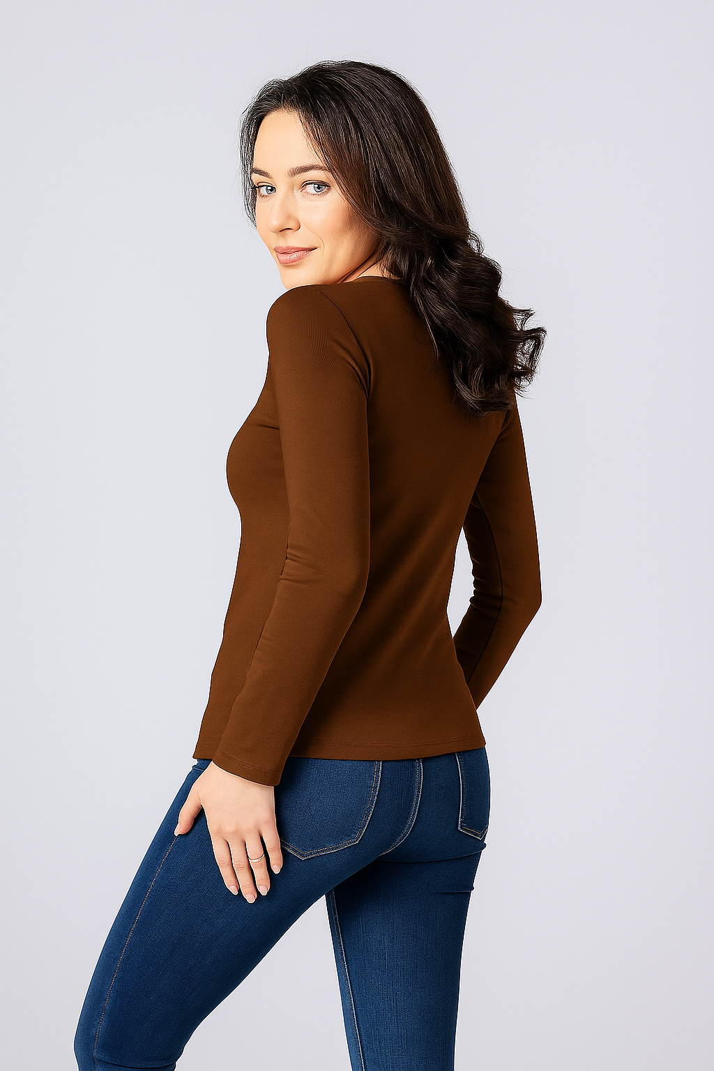 Women full sleeve pure cotton tshirt