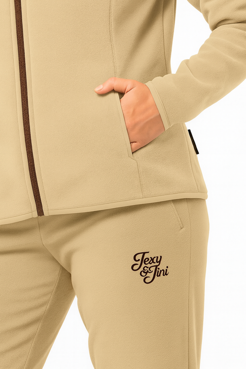 Cotton fleece women tracksuit