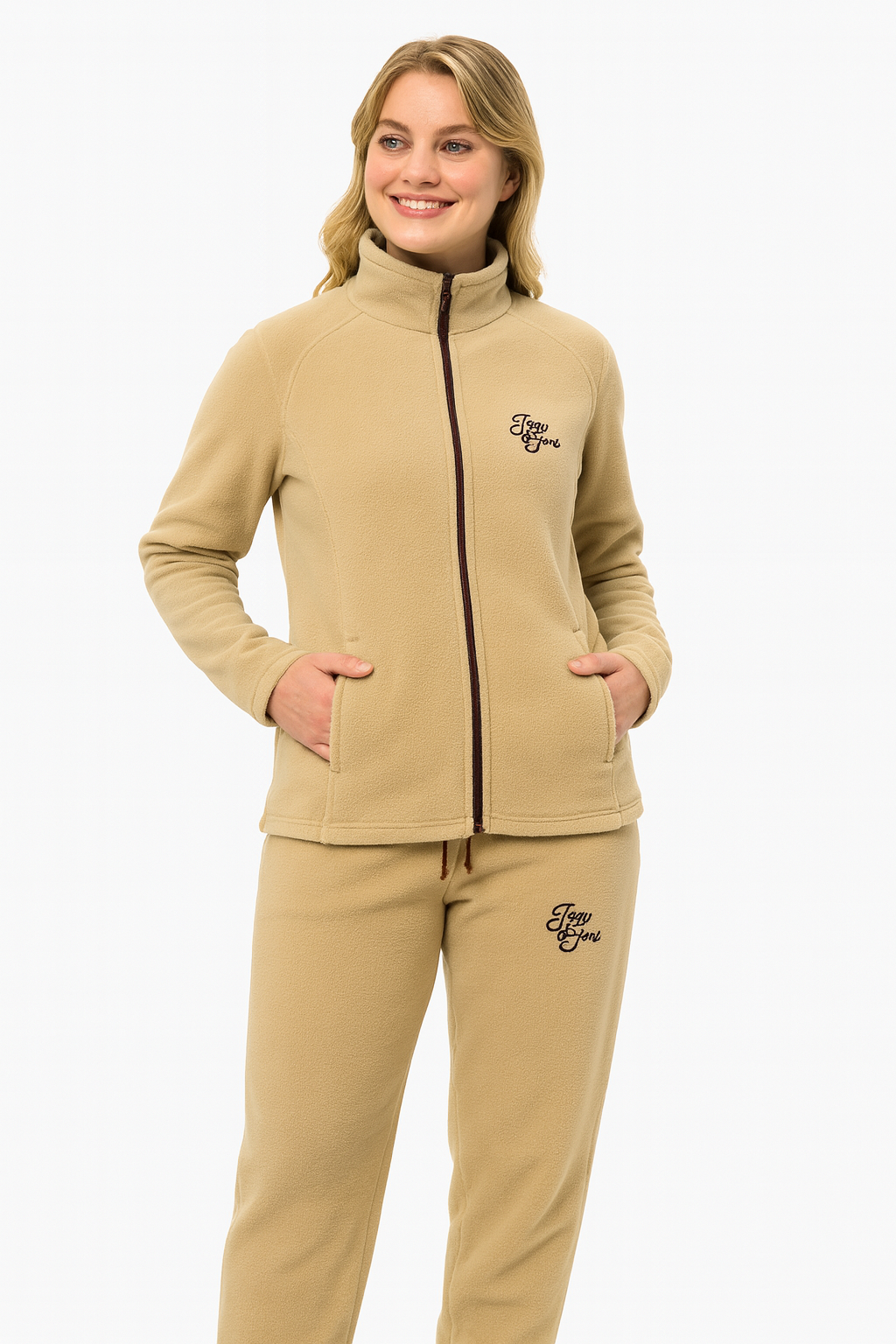 Cotton fleece women tracksuit