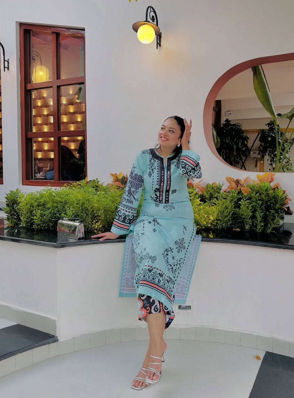 Women reyon cord set