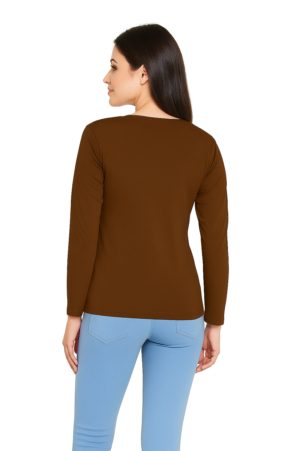 Women full sleeve pure cotton tshirt